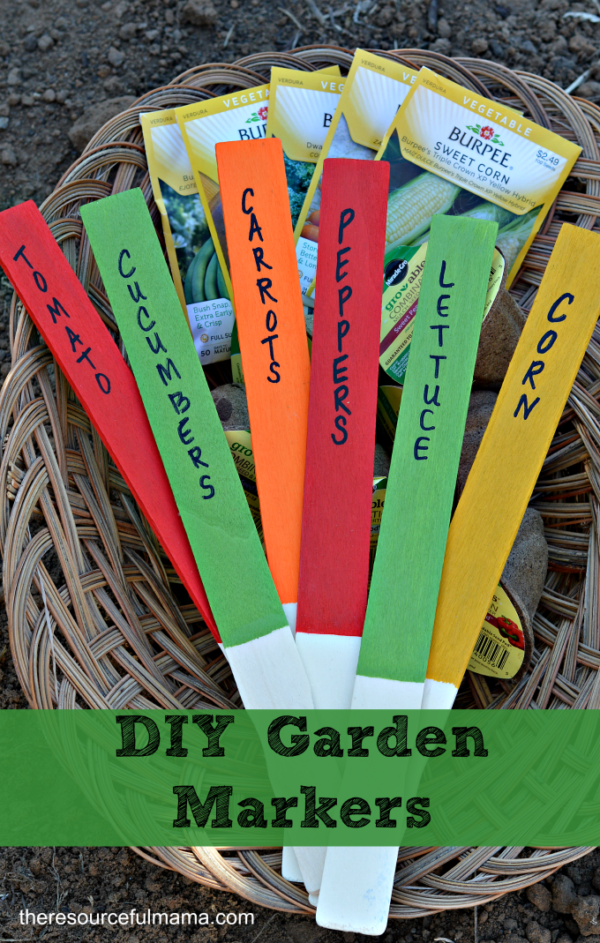 DIY Garden Markers - The Resourceful Mama