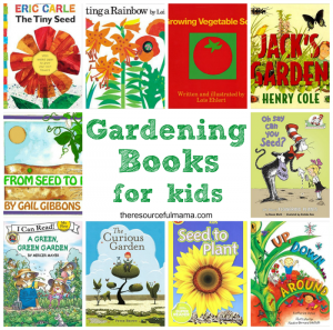 Great collection of beautifully illustrated gardening books for kids. Kids learn about gardening from seeds to plants to how they grown and produce vegetables and flowers.