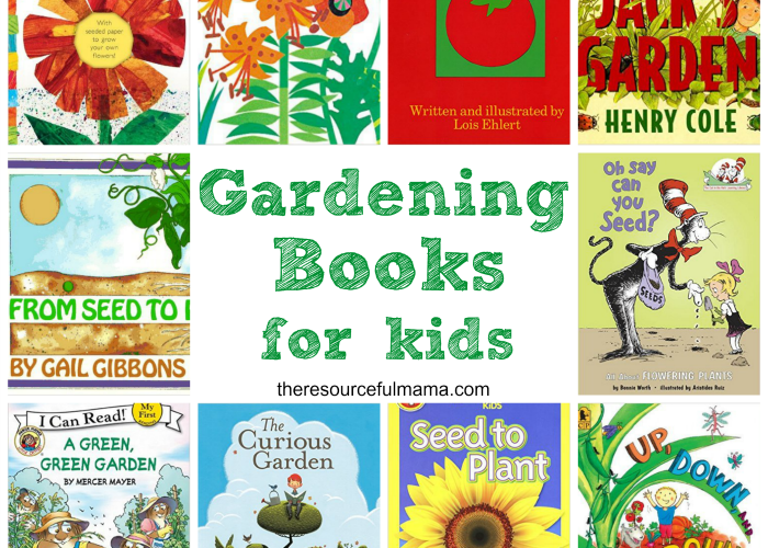 Great collection of beautifully illustrated gardening books for kids. Kids learn about gardening from seeds to plants to how they grown and produce vegetables and flowers.