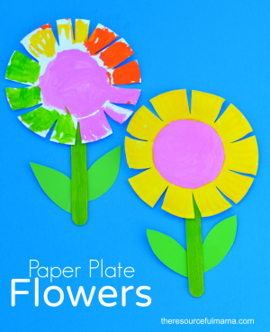 Flower paper plate discount