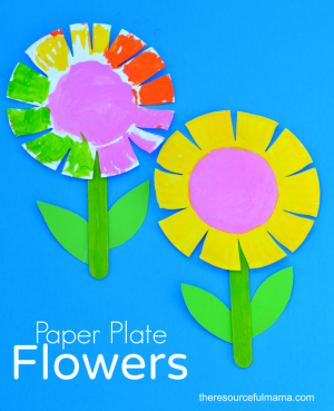 Paper Plate Flower Craft for Kids