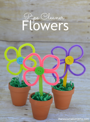 Easy Pipe Cleaner Flowers - Kid Friendly Things to Do