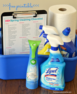 Free printable spring cleaning checklist, detailed room by room cleaning tasks