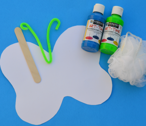 Sponge Painted Butterfly Craft for Kids The Resourceful Mama