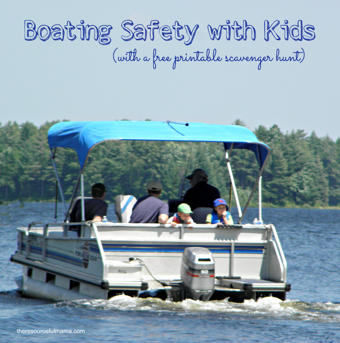 Great tips to teach and enforce boating safety with kids this summer. The free printable boating scavenger offers a fun hands on way for kids to learn about the boat and items associated with boating.