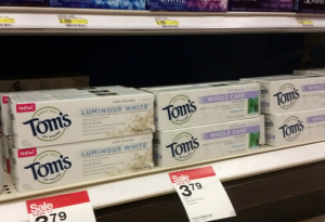 Toms of Maine natural personal hygiene products available at Target.