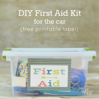 DIY First Aid Kit for the Car
