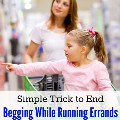 Simple Trick to Stop Begging While Running Errands