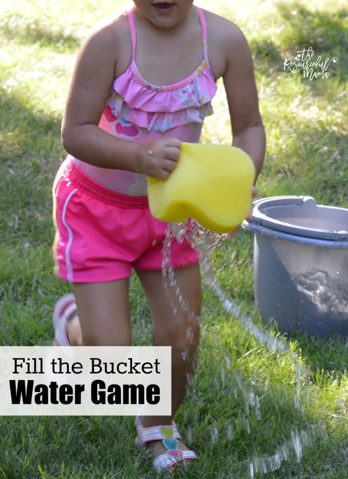 Cool of this summer with this super fun water game. Teams race to fill their bucket. kids|activity|summer|fun|family activity|group activity