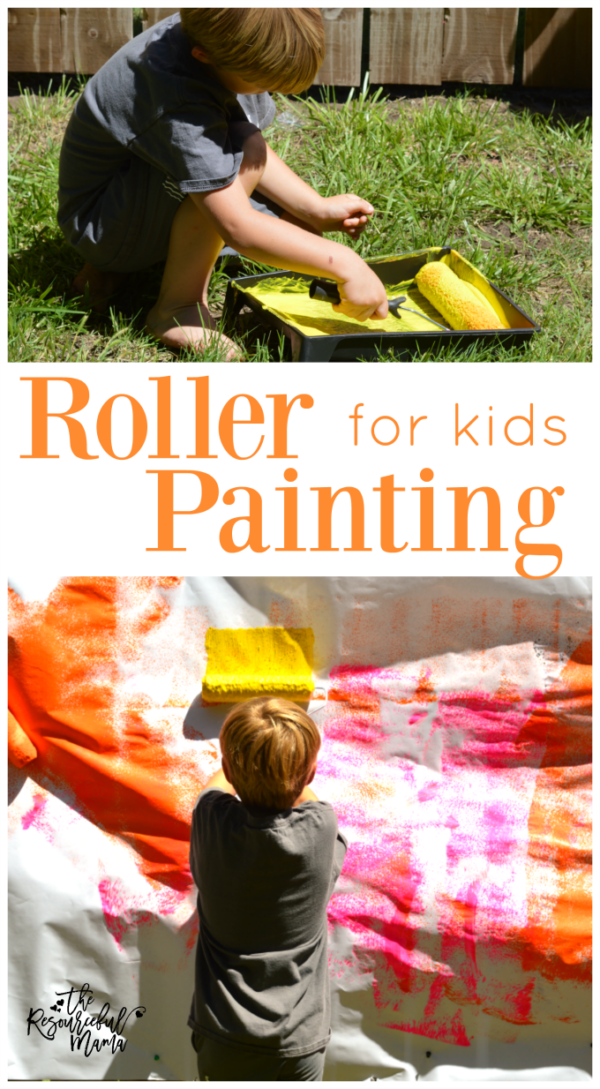 Roller Painting for Kids The Resourceful Mama