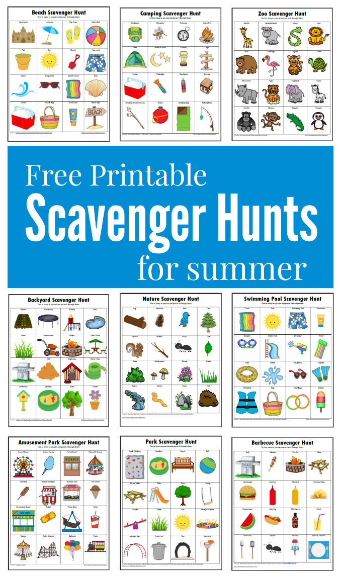 School Supplies Scavenger Hunt - The Resourceful Mama