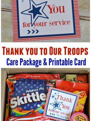 Say Thank You to Our Troops with a Care Package and Card