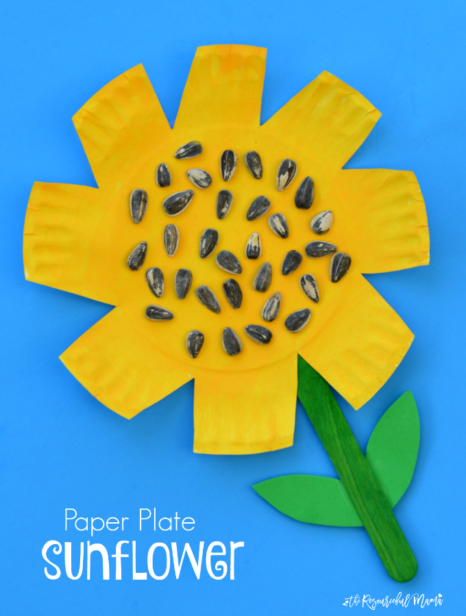 Paper Plate Sunflower Craft - The Resourceful Mama