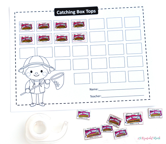 Box Tops Collection Free Printable Forms The Resourceful Mama