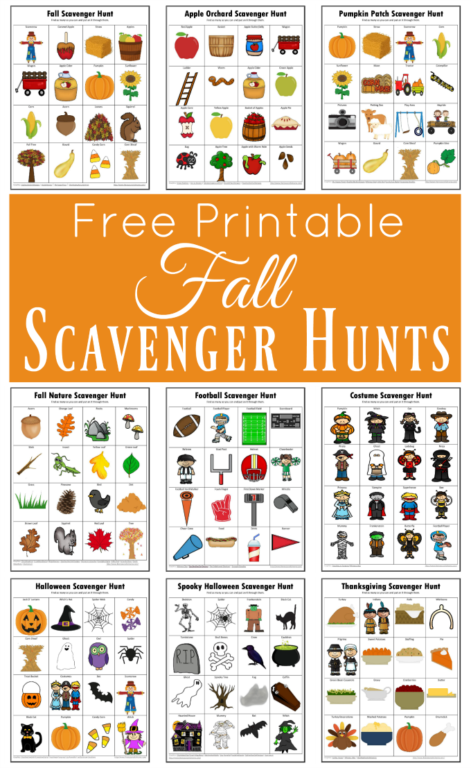 Fall Scavenger Hunts Free Printable The Resourceful Mama
