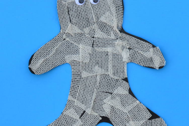 These gauze mummies are simple and fun Halloween craft for kids.