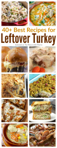 Transform leftover turkey from Thanksgiving into some amazing recipes including : casseroles, soups,, sandwiches, pizza and more.