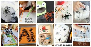 These spider activities are lots of fun while offering kids the opportunity to explore science and math, build motor skills, and more. Halloween | The Very Busy Spider | Spider themed