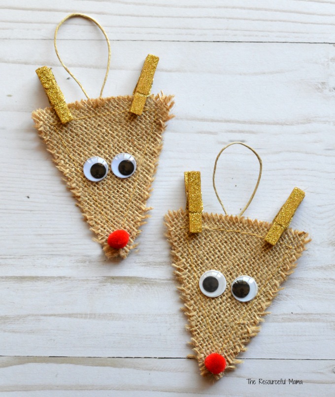 Kids will love making this reindeer ornament inspired by a favorite Christmastime character, Rudolph the Red Nosed Reindeer for the Christmas tree.