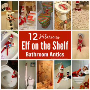 These hilarious Elf on the Shelf bathroom ideas will get you started on planning some fun and mischief for your Elf this Christmas holiday.