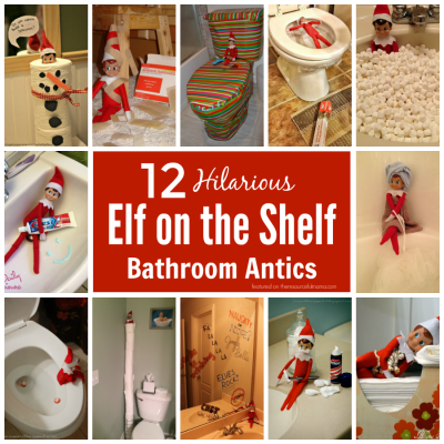 Hilarious Elf on the Shelf Bathroom Antics