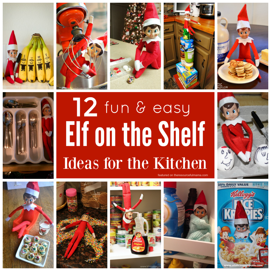 These fun and easy Elf on the Shelf ideas for your kitchen will get you started on planning some fun and mischief for your Elf this Christmas holiday.