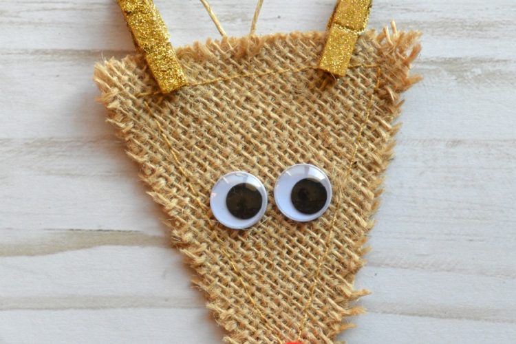 Kids will love making this reindeer ornament inspired by a favorite Christmastime character, Rudolph the Red Nosed Reindeer for the Christmas tree.