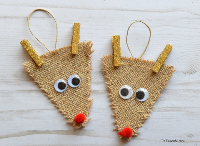 Kids will love making this reindeer ornament inspired by a favorite Christmastime character, Rudolph the Red Nosed Reindeer for the Christmas tree.