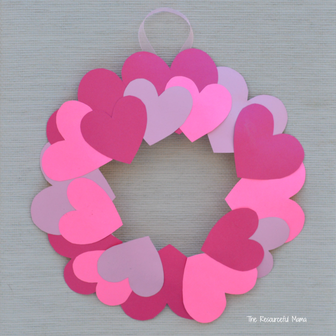 Kids can help decorate for Valentine's Day with this paper plate heart wreath craft. 