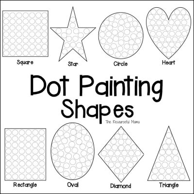 Shapes Dot Painting {Free Printable}