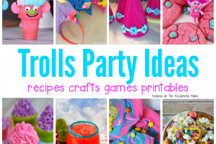Lots of fun Trolls party ideas including recipes, crafts, games, and printables for your Trolls movie night or Trolls birthday party.