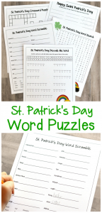 These St. Patrick's Day word puzzles reinforce and build on many skills while teaching kids about some of the St. Patrick's Day customs. 