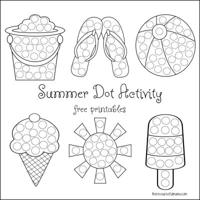 Summer Dot Activity {Free Printables}