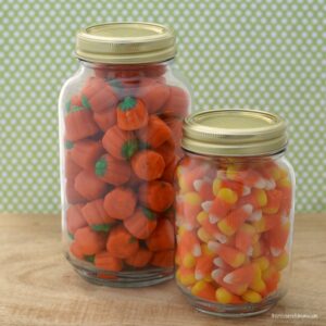 This fall estimation activity is fun and easy addition to Fall and Halloween parties. Kids use real math life skills when estimating how many items are in jars.
