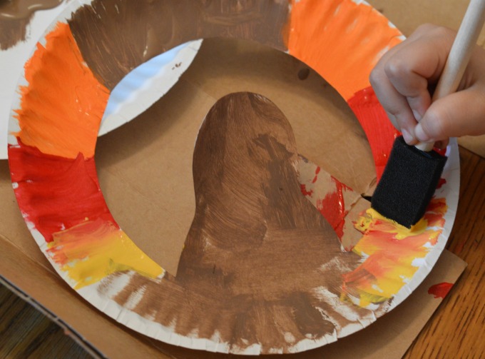 This paper plate turkey craft is a fun Thanksgiving craft for kids. 