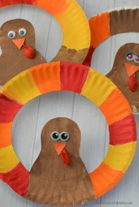 This paper plate turkey craft is a fun Thanksgiving craft for kids.