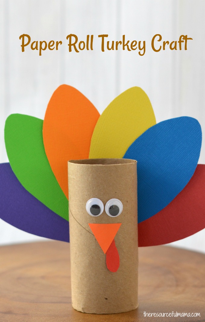  Paper Roll Turkey Craft for Kids