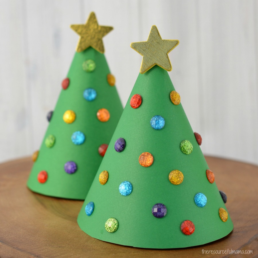 Paper Cone Christmas Tree Template