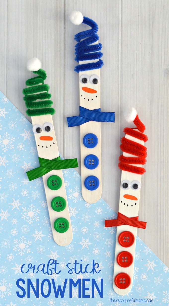 Snowman Crafts for Preschoolers - Toddler Approved