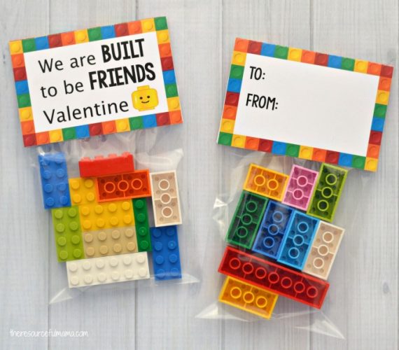 Lego Valentine Cards - The Resourceful Mama