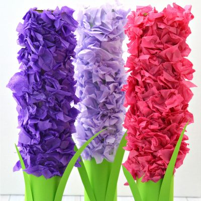 Paper Roll Hyacinth Flower Craft for Kids