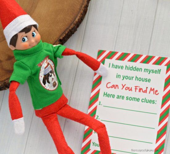 Elf on the Shelf Activity {Printable Hide &amp; Seek Game} - The ...