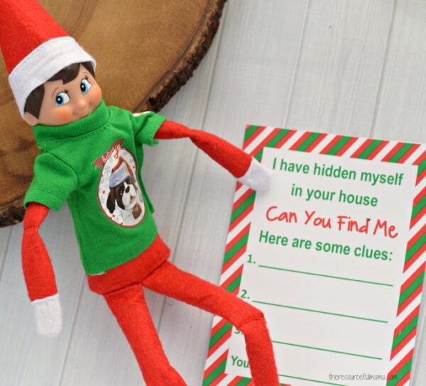 Elf on the Shelf Activity {Printable Hide & Seek Game} The